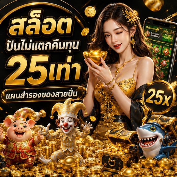 สล็อต ปั่นไม่แตกคืนทุน 25เท่า